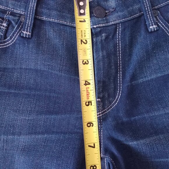 NWOT For All Mankind Women's Jeans Straight Leg Blue Denim Size 28x35 - Picture 7 of 11